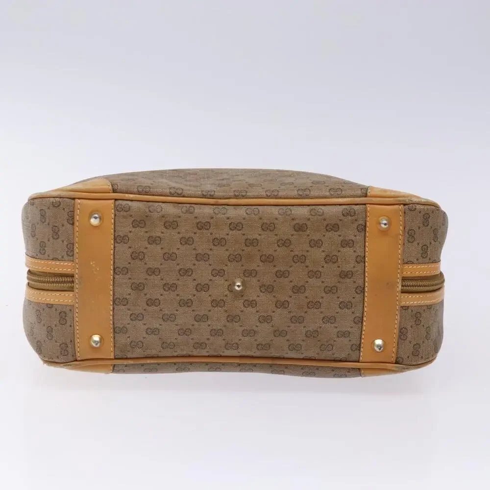 GUCCI Micro GG Supreme Hand Bag Pvc Beige Gold 000 104 000 104 - Picture 9 of 16